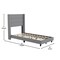 Flash Furniture Gray Queen Platform Bed with Headboard YK-1078-GY-T-GG - alternate 4
